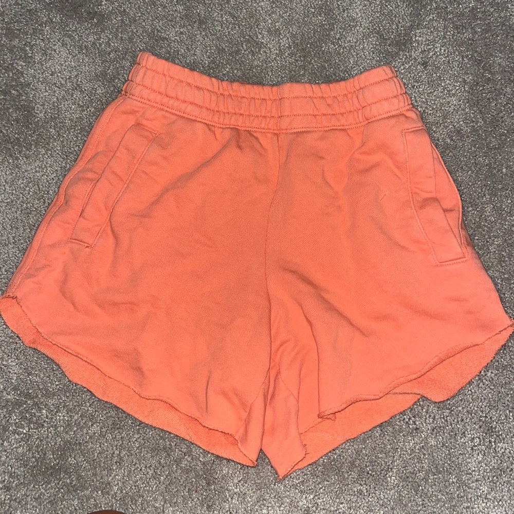 Coral Aerie Cotton Shorts
